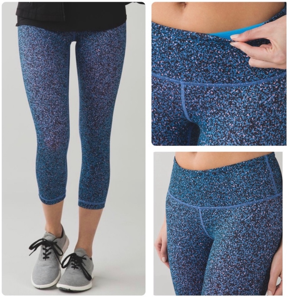 Lululemon‎ Wunder Under Crop III *Full-On Luon Size 6